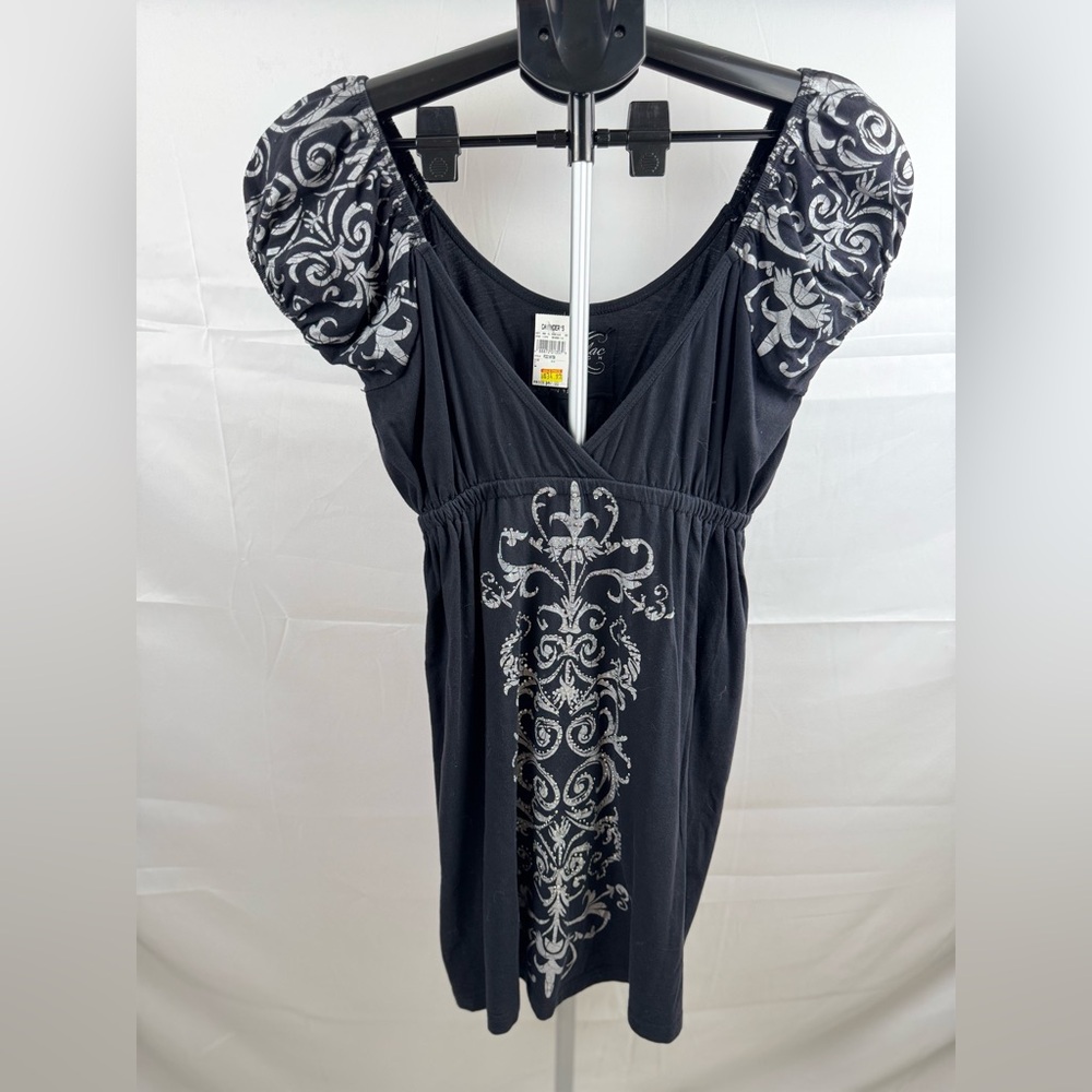 Elegant Black and Gray Women's Dress